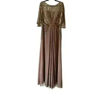 Elegant Brown Maxi Dress